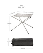 Portable Fire Pit | Foldable Stainless Steel Design | Lightweight Outdoor Camping Stove