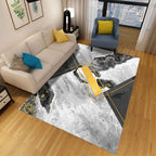 Minimalist 3D Geometric Rug Multi-Color Polypropylene Area Rug Pet-Friendly Non-Slip Machine Washable Rug for Large Room