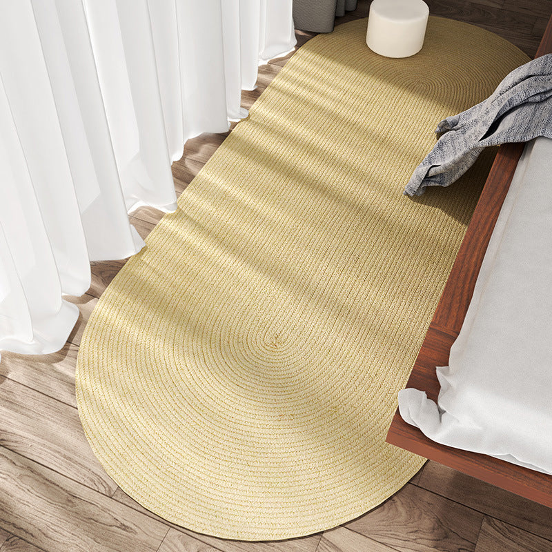 Fine Multicolor Solid Carpet Jute Lodge Carpet Easy Maintenance Durable Carpet for Bedroom