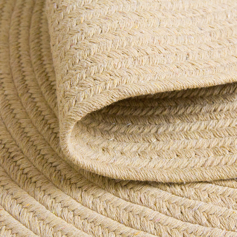 Fine Multicolor Solid Carpet Jute Lodge Carpet Easy Maintenance Durable Carpet for Bedroom