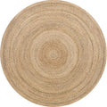 Multi-Color Living Room Rug Rustic Solid Color Carpet Natural Jute Pet Friendly Washable Non-Slip Mat Rug