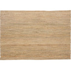 Multi-Color Living Room Rug Rustic Solid Color Carpet Natural Jute Pet Friendly Washable Non-Slip Mat Rug