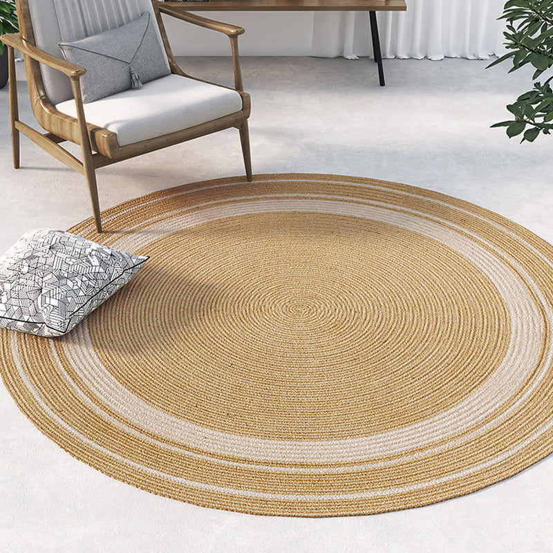 Milieu Simple Carpet Multi Colored Lodge Rug Jute Pet Friendly Woven Carpet for Room