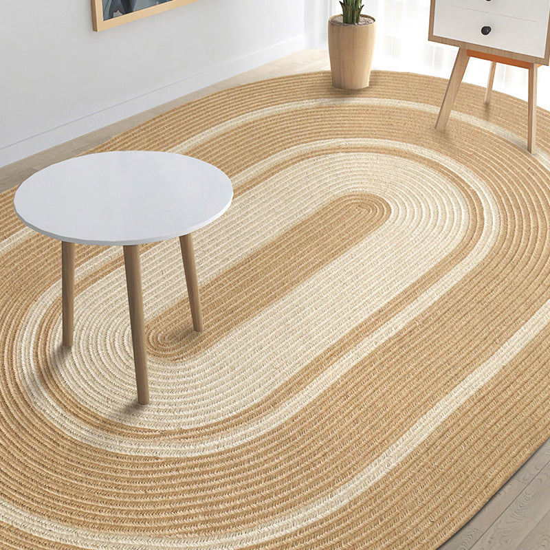 Milieu Simple Carpet Multi Colored Lodge Rug Jute Pet Friendly Woven Carpet for Room