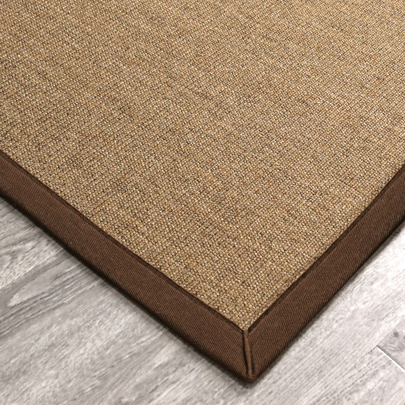 Multicolor Plain Mat Rug Sisal Woven Lodge Rug Non-Slip Backing Stain Resistant Machine Washable Area Carpet for Room