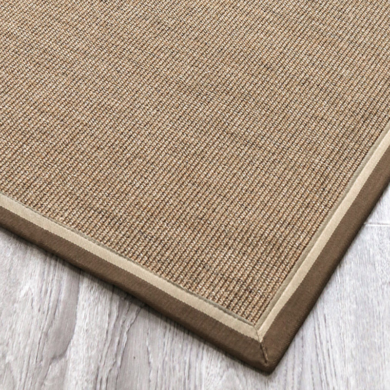 Multicolor Plain Mat Rug Sisal Woven Lodge Rug Non-Slip Backing Stain Resistant Machine Washable Area Carpet for Room