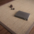 Brown Living Room Carpet Country Landscape Simple Carpet Sisal Non-slip Pet Friendly Washable Area Rug