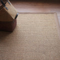Brown Living Room Carpet Country Landscape Simple Carpet Sisal Non-slip Pet Friendly Washable Area Rug