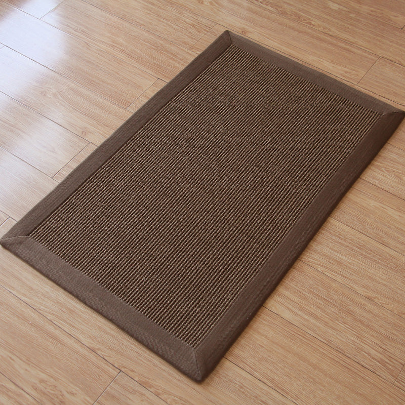 Multicolored Cottage Rug Sisal Braided Simple Rug Pet Friendly Non-Slip Back Stain Resistant Rug for the Living Room
