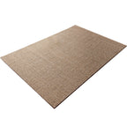 Lodge Home Rug Light Brown Solid Color Rug Sisal Woven Pet Friendly Machine Washable Non-Slip Rug