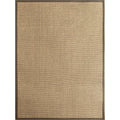 Premium Solid Area Rug Light Brown Wooden Style Carpet Sisal Non-Slip Pet-Friendly Machine Washable Rug for Home