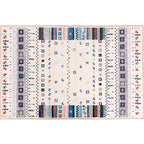 Moroccan Home Area Rug Multicolored Pattern Rug Polypropylene Pet-Friendly Machine Washable Rug