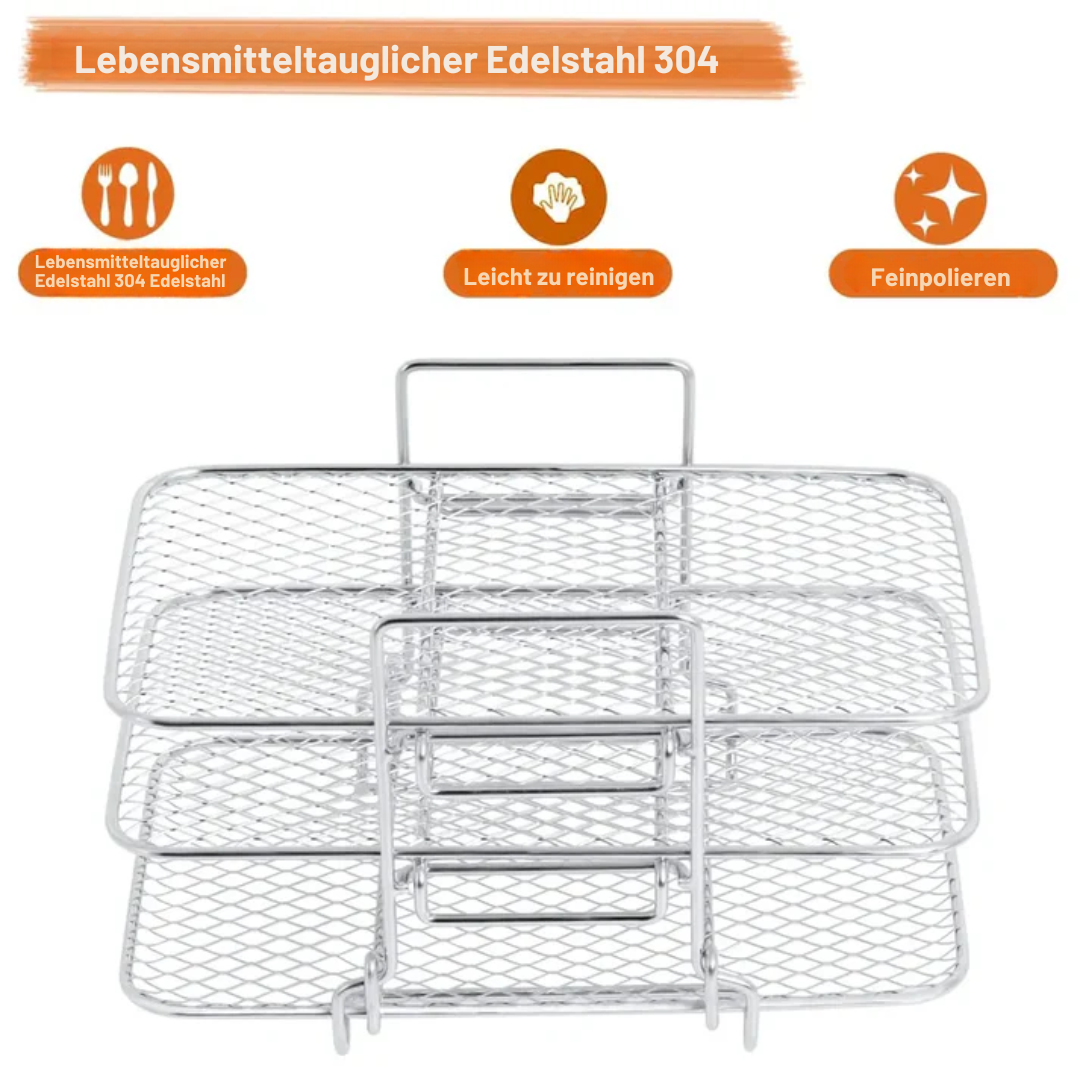 3-tier Airfryer insert for even cooking