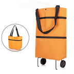 Foldable green shopping bag