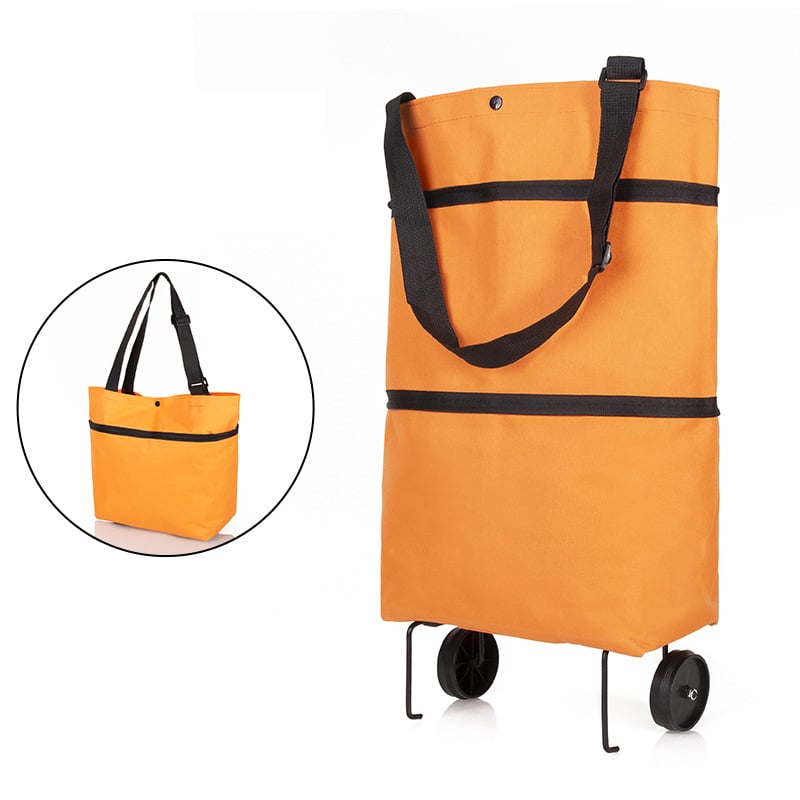 Foldable green shopping bag