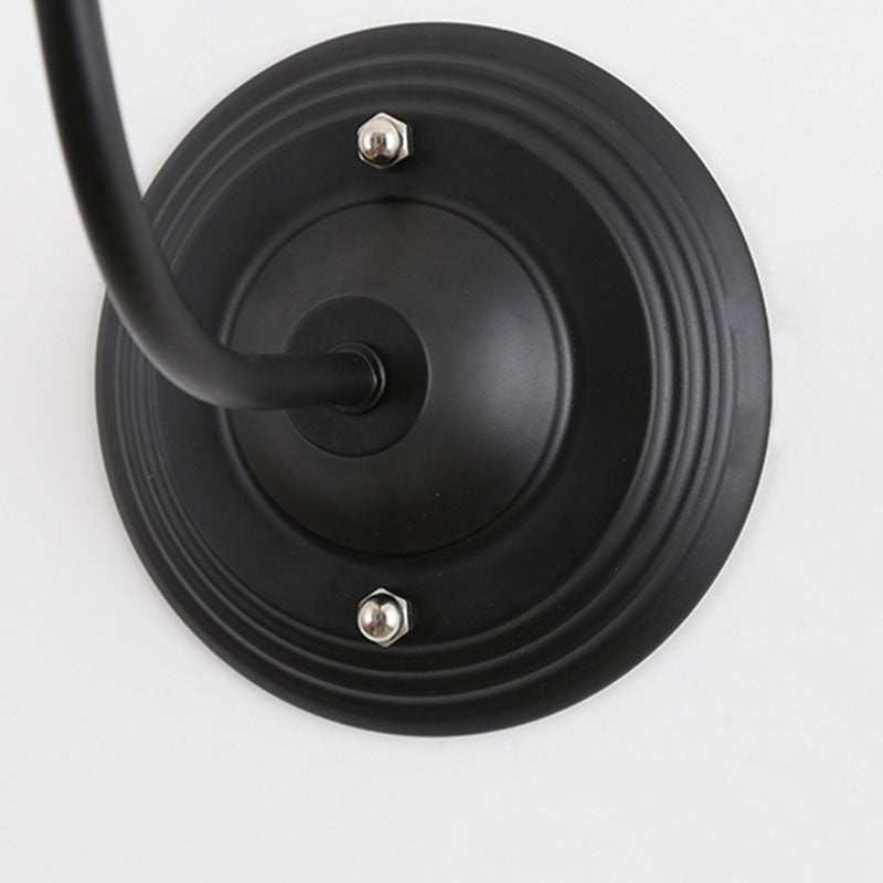 Metal Cylinder/Hexagonal Engaged Wall Lamp Farm 1 Lamp Restaurant Wall Mount Fixture in Black