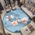 Classic Oriental Rug Multi-colored Flower and Bird Design Rug with Non-Slip Back Stain Resistant Pet-Friendly Rug for Living Room