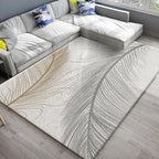 Chic Oriental Rug Polyester Flower Botanical Rug Non-slip Machine Washable Pet-friendly Carpet for Living Room