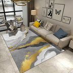 Steampunk Living Room Carpet Multicolored Rustic Surface Look Carpet Synthetic Stain Resistant Non-Slip Pet Friendly Indoor Carpet