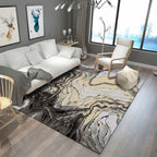 Steampunk Living Room Carpet Multicolored Rustic Surface Look Carpet Synthetic Stain Resistant Non-Slip Pet Friendly Indoor Carpet