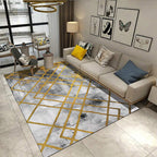 Steampunk Living Room Carpet Multicolored Rustic Surface Look Carpet Synthetic Stain Resistant Non-Slip Pet Friendly Indoor Carpet