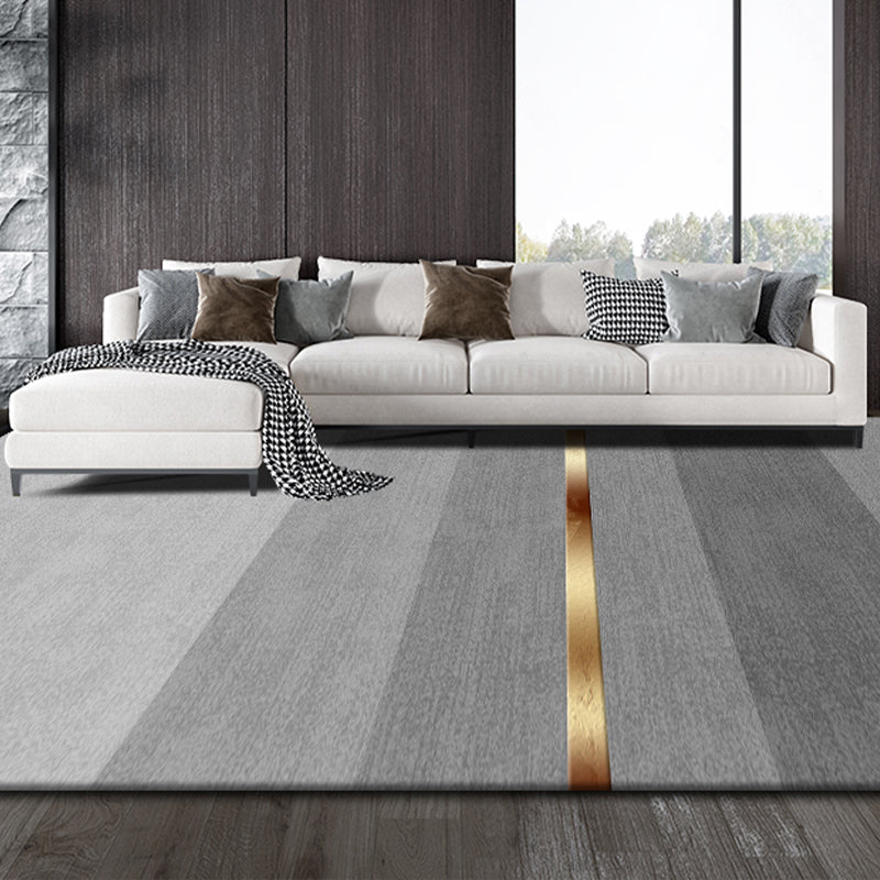 Postmodernism Abstract Area Rug Multi-Color Synthetic Rug Anti-Slip Washable Stain-Resistant Rug for Large Room