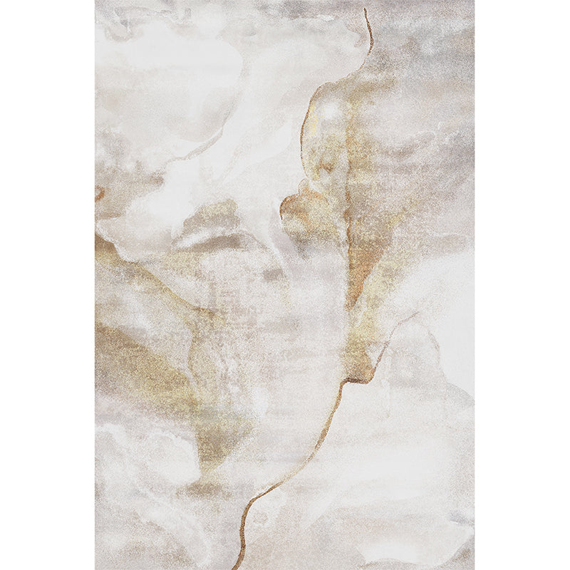 Postmodernism Abstract Area Rug Multi-Color Synthetic Rug Anti-Slip Washable Stain-Resistant Rug for Large Room