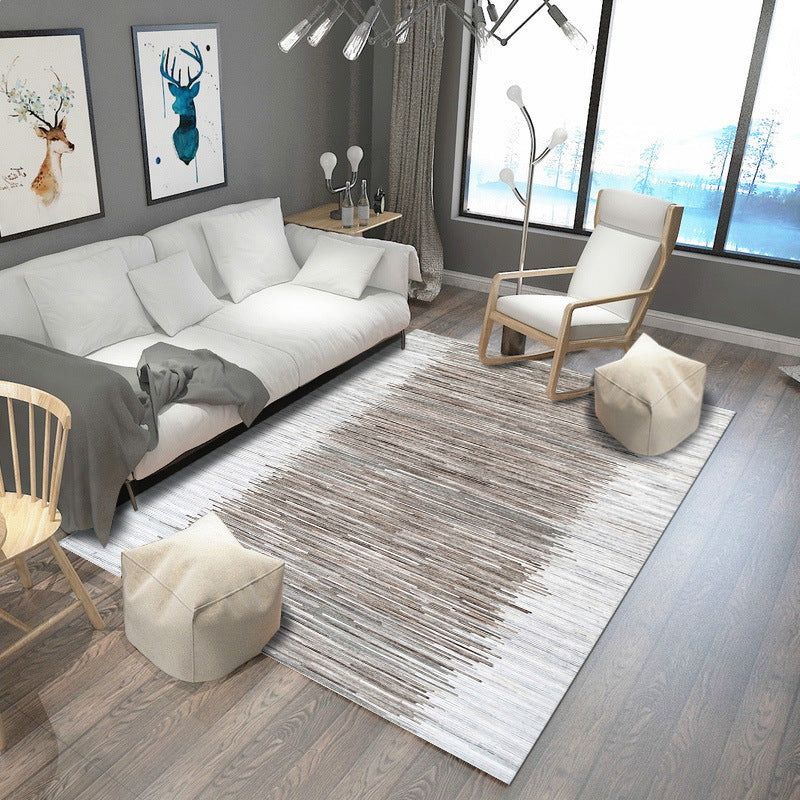 Shabby Chic Multicolor Steampunk Rug Polypropylene Rustic Surfaces Rug Pet Friendly Washable Non-Slip Back Rug for Home