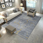 Aesthetics Abstract Area Rug Multicolored Industrial Carpet Synthetic Non-slip Stain Resistant Machine Washable Rug for the Living Room