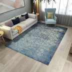 Aesthetics Abstract Area Rug Multicolored Industrial Carpet Synthetic Non-slip Stain Resistant Machine Washable Rug for the Living Room