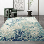 Cyberpunk Home Rug Multicolor Distressed Look Rug Polypropylene Non-Slip Stain Resistant Washable Area Rug