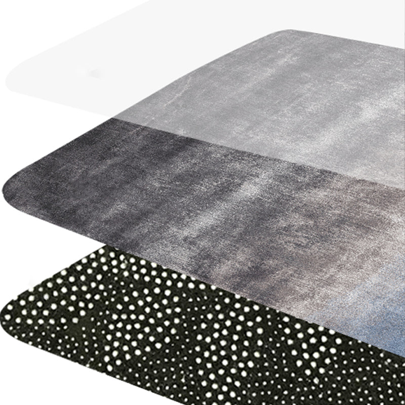Simplicity Multicolor Ombre Rug Polyester Industrial Rug Non-slip Backing Pet Friendly Stain Resistant Rug for Guest Room