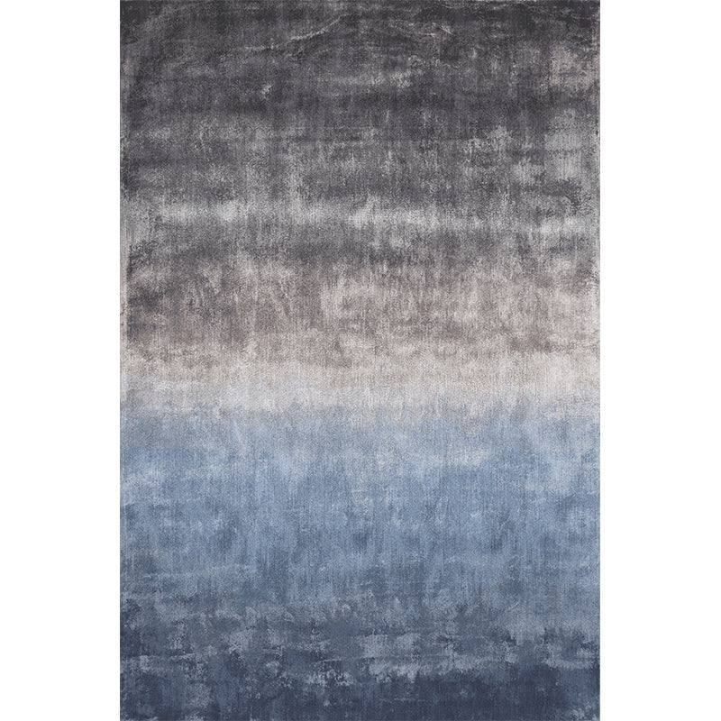 Simplicity Multicolor Ombre Rug Polyester Industrial Rug Non-slip Backing Pet Friendly Stain Resistant Rug for Guest Room