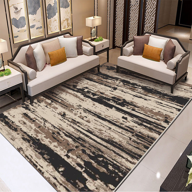 Classic Industrial Design Rug Multicolored Postmodernism Rug Stain Resistant Pet Friendly Non-Slip Rug for Room