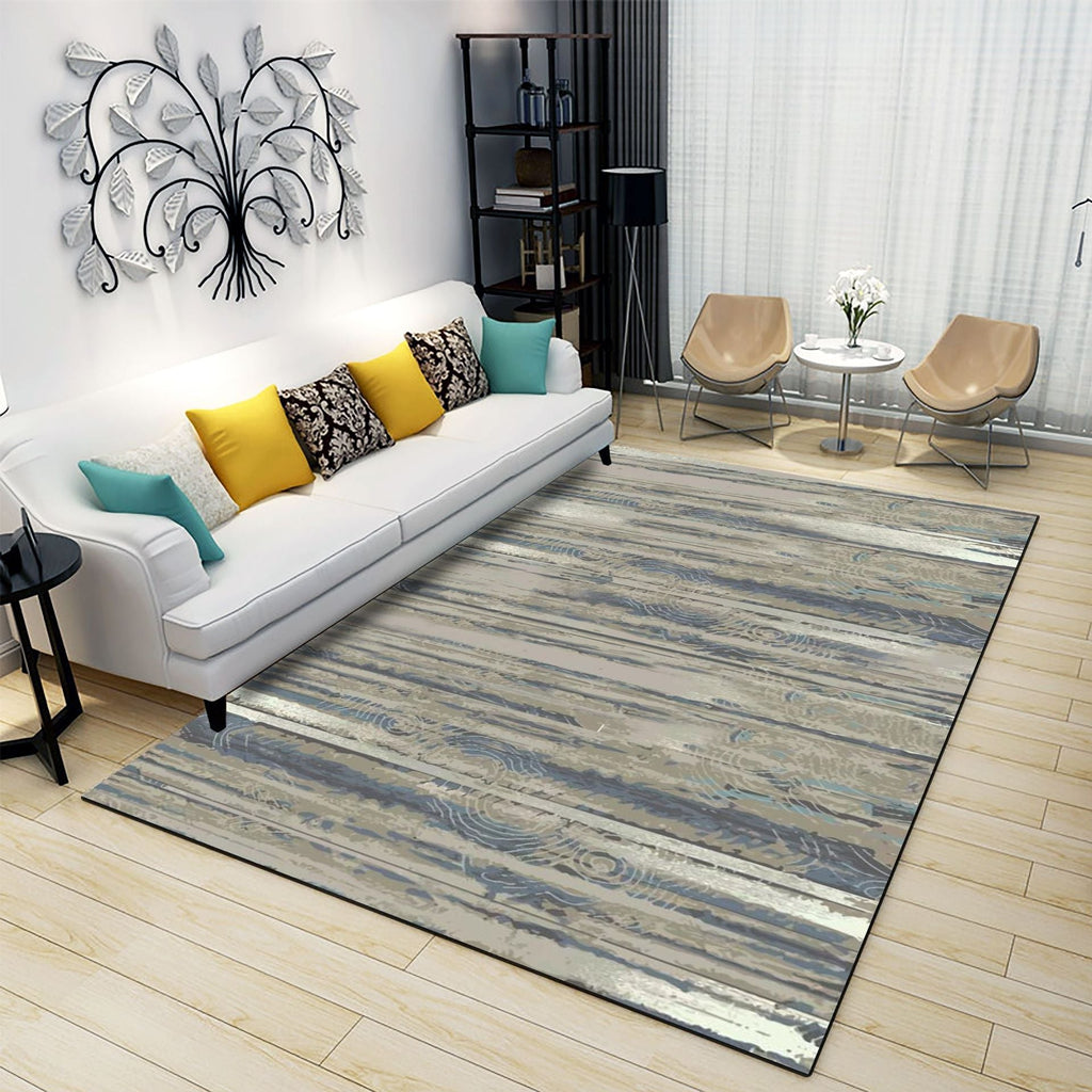 Classic Industrial Design Rug Multicolored Postmodernism Rug Stain Resistant Pet Friendly Non-Slip Rug for Room