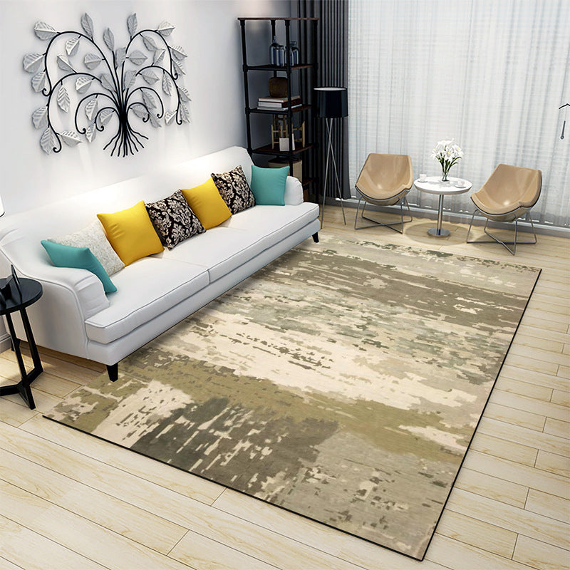 Classic Industrial Design Rug Multicolored Postmodernism Rug Stain Resistant Pet Friendly Non-Slip Rug for Room