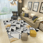 Classic Industrial Design Rug Multicolored Postmodernism Rug Stain Resistant Pet Friendly Non-Slip Rug for Room
