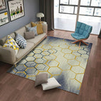 Classic Industrial Design Rug Multicolored Postmodernism Rug Stain Resistant Pet Friendly Non-Slip Rug for Room