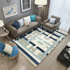 Classic Industrial Design Rug Multicolored Postmodernism Rug Stain Resistant Pet Friendly Non-Slip Rug for Room