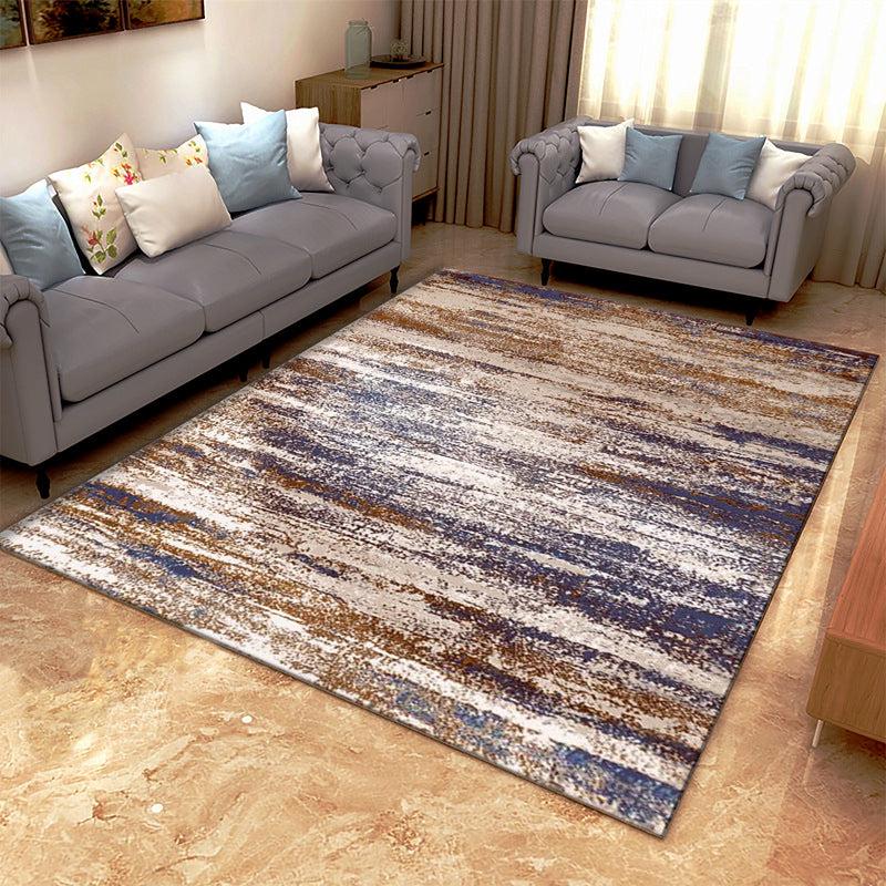 Classic Industrial Design Rug Multicolored Postmodernism Rug Stain Resistant Pet Friendly Non-Slip Rug for Room