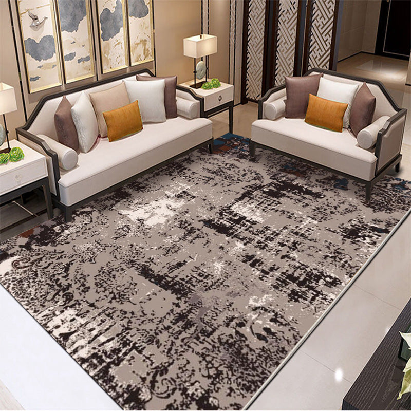 Classic Industrial Design Rug Multicolored Postmodernism Rug Stain Resistant Pet Friendly Non-Slip Rug for Room