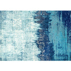 Industrial Style Living Rug Multicolored Expressionism Rug Synthetic Non-slip Pet-friendly Machine washable Rug