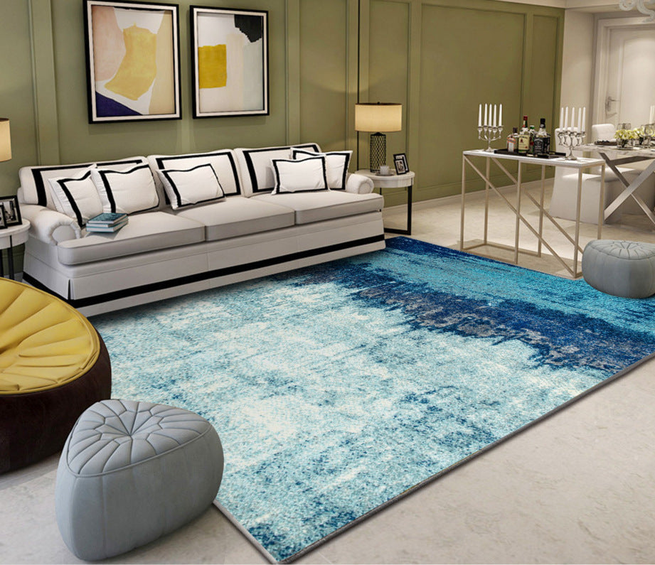Industrial Style Living Rug Multicolored Expressionism Rug Synthetic Non-slip Pet-friendly Machine washable Rug