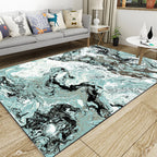 Industrial Style Living Rug Multicolored Expressionism Rug Synthetic Non-slip Pet-friendly Machine washable Rug