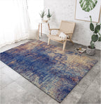 Industrial Style Living Rug Multicolored Expressionism Rug Synthetic Non-slip Pet-friendly Machine washable Rug