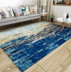 Industrial Style Living Rug Multicolored Expressionism Rug Synthetic Non-slip Pet-friendly Machine washable Rug