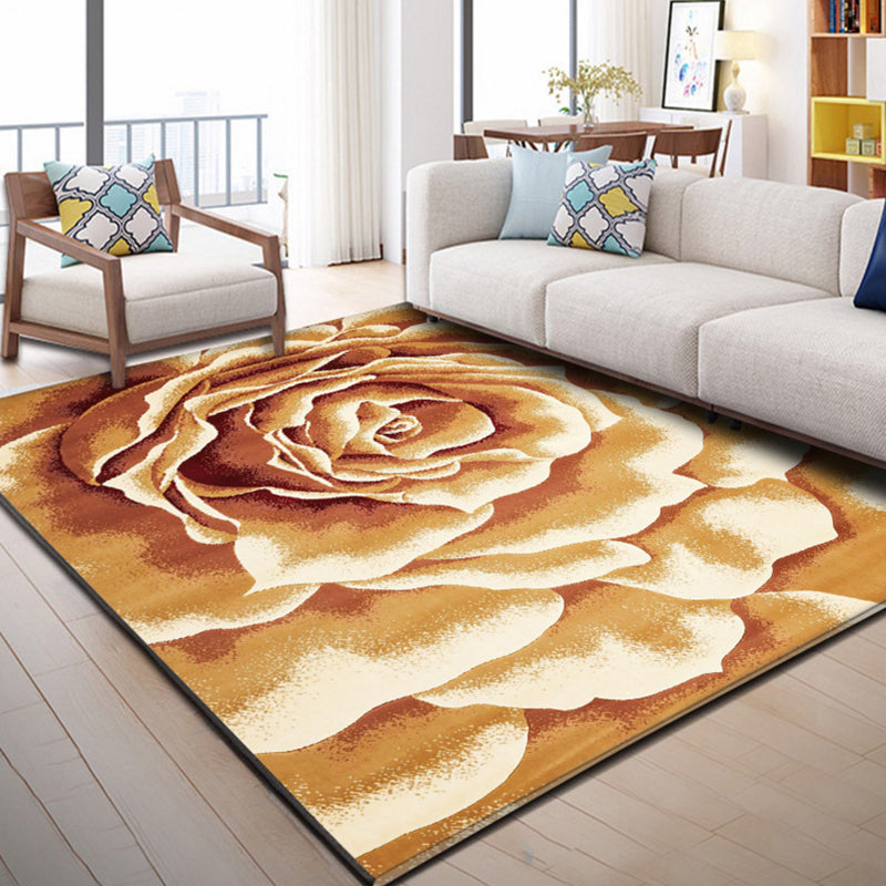 Industrial Style Living Rug Multicolored Expressionism Rug Synthetic Non-slip Pet-friendly Machine washable Rug
