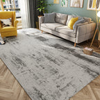 Cyberpunk Rusty Look Area Rug Multi Color Polypropylene Rug Stain Resistant Non-Slip Washable Area Carpet for Guest Room