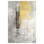 Cyberpunk Rusty Look Area Rug Multi Color Polypropylene Rug Stain Resistant Non-Slip Washable Area Carpet for Guest Room
