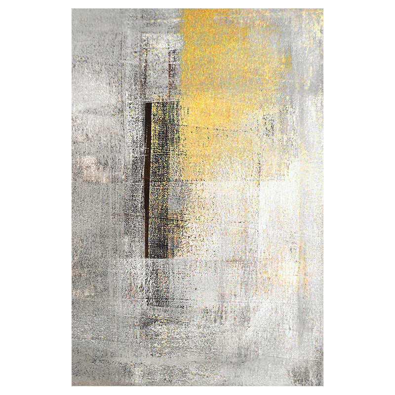 Cyberpunk Rusty Look Area Rug Multi Color Polypropylene Rug Stain Resistant Non-Slip Washable Area Carpet for Guest Room